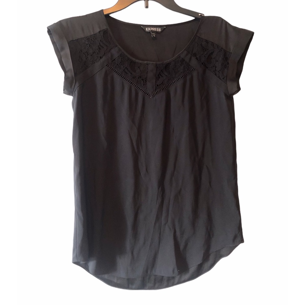 Express Black Lace Extra Small Blouse